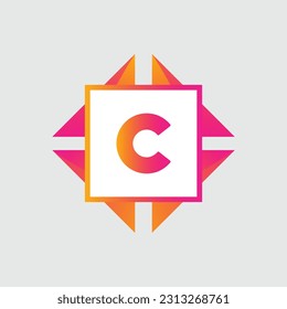 C logo Colorful Vector Design. Icon Concept. Abstract modern