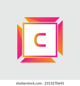 C logo Colorful Vector Design. Icon Concept. Abstract modern