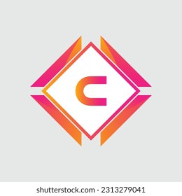 C logo Colorful Vector Design. Icon Concept. Abstract modern
