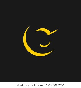 C-Logo für C-Konzept in C-Buchstaben-Logo. C