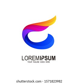 C logo, Creative Letter C Logo Design with Feather Graphic, 
