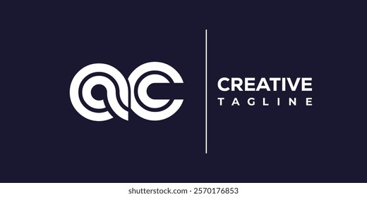 A and C logo design. AC abstract Letters Logo Monogram. This logo design is the process of creating a visual symbol that represents a brand, company, or individual.