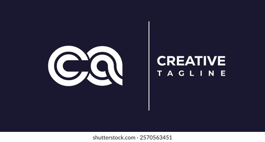 C and A logo design. CA abstract Letters Logo Monogram. This logo design is the process of creating a visual symbol that represents a brand, company, or individual.