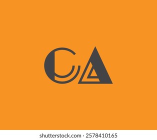 C and A logo design. CA abstract Letters Logo Monogram. This logo design is the process of creating a visual symbol that represents a brand, company, or individual.