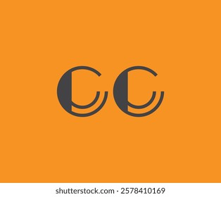 C and C logo design. CC abstract Letters Logo Monogram. This logo design is the process of creating a visual symbol that represents a brand, company, or individual.