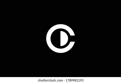 C logo design concept with background. Initial based creative minimal monogram icon letter. Modern luxury alphabet vector design