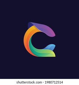 The C logo design is full of attractive colors