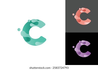 C Logo logo Design, Logo Design graphic Conception, logo icon template graphic art, vector illustration design.