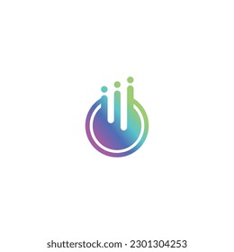 Icono de diseño del logotipo C Ilustración de la tecnología vectorial