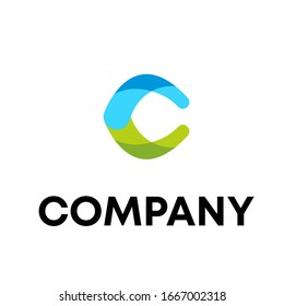 C logo design modern template