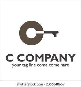 C logo design on Real Estate and Mortgage theme