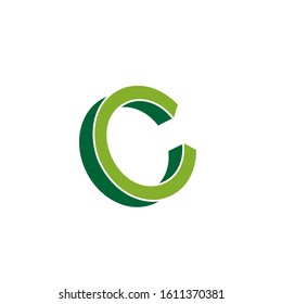 C logo design simple modern template
