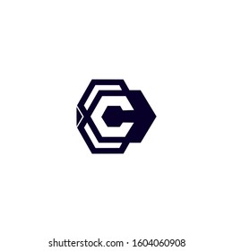 C logo design template elements
