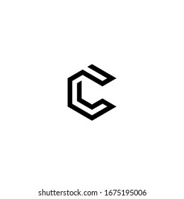C logotipo diseño icono vectorial plantilla de icono