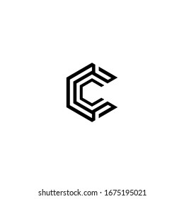 C logo design vector icon template