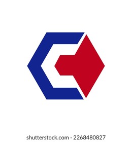 C logo design. Vector image