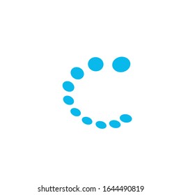Plantilla de signo vectorial de diseño de logotipo C