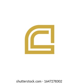 c logo design vector sign template