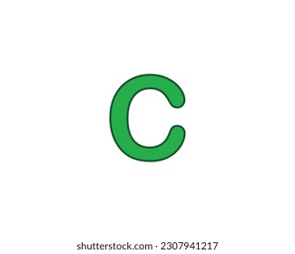 C Logo design vector template