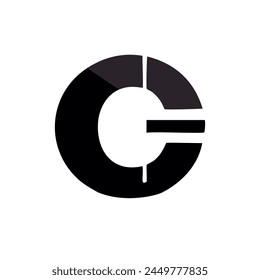 c logo emblem letter vector
