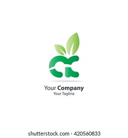A C Logo, Green Eco Logo Design