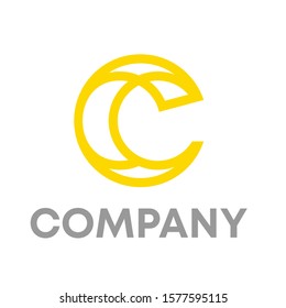c logo icon design template sign