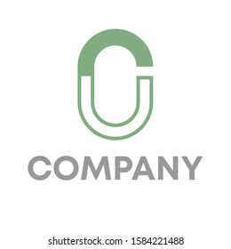 C logo icon design template sign