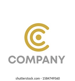 c logo icon design template sign