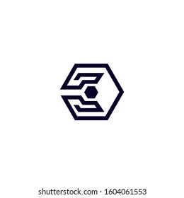 C logo icon design template
