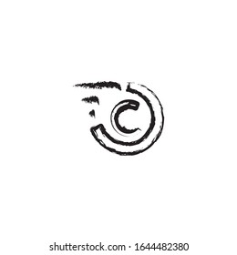 C logo icon template design