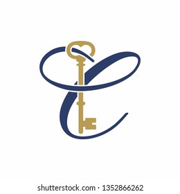 C logo initial letter design template vector illustration