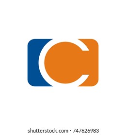 C logo initial letter design template vector