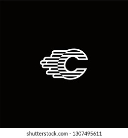 C Logo Letter Speed Designs Templete