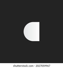 C Logo letter in vector minimal design