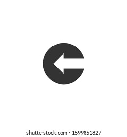 C logo made from circle shape with arrow