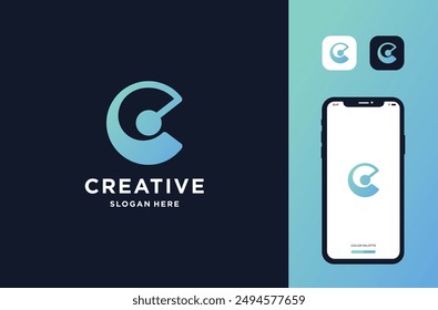 c logo mark inspiration business brand