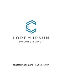 C Logo Monogram Icon Vector Symbol Template