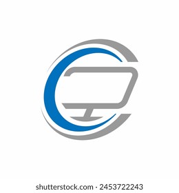 c logo simple clean and elegance