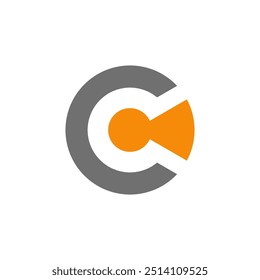 C logo simple clean and elegance