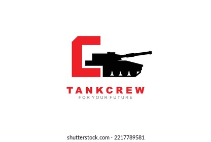 C logo tank for identity. letter template vector illustration for your brand.