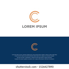 C logo template design vector eps 10