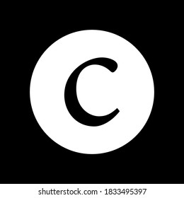 c logo vector, for technology companies, finance, real estate, etc. thanks