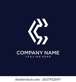 C logo vector. logo template