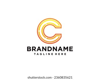 C logo for Vitamin and font C letter Identity and design business Free Vector