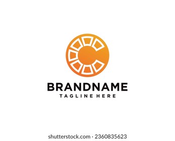 C logo for Vitamin and font C letter Identity and design business Free Vector