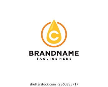 C logo for Vitamin and font C letter Identity and design business Free Vector
