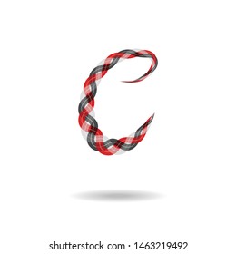 C Loincloth font style - BG White-Low shadow , Thai Loincloth font style