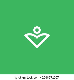 C AND LOVE SIGN LOGO DESIGN