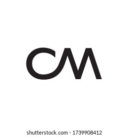 C M Letter Logo Design Vector Stock Vector (Royalty Free) 1739908412 ...