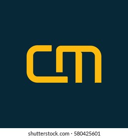 C & M Letter logo design vector element
